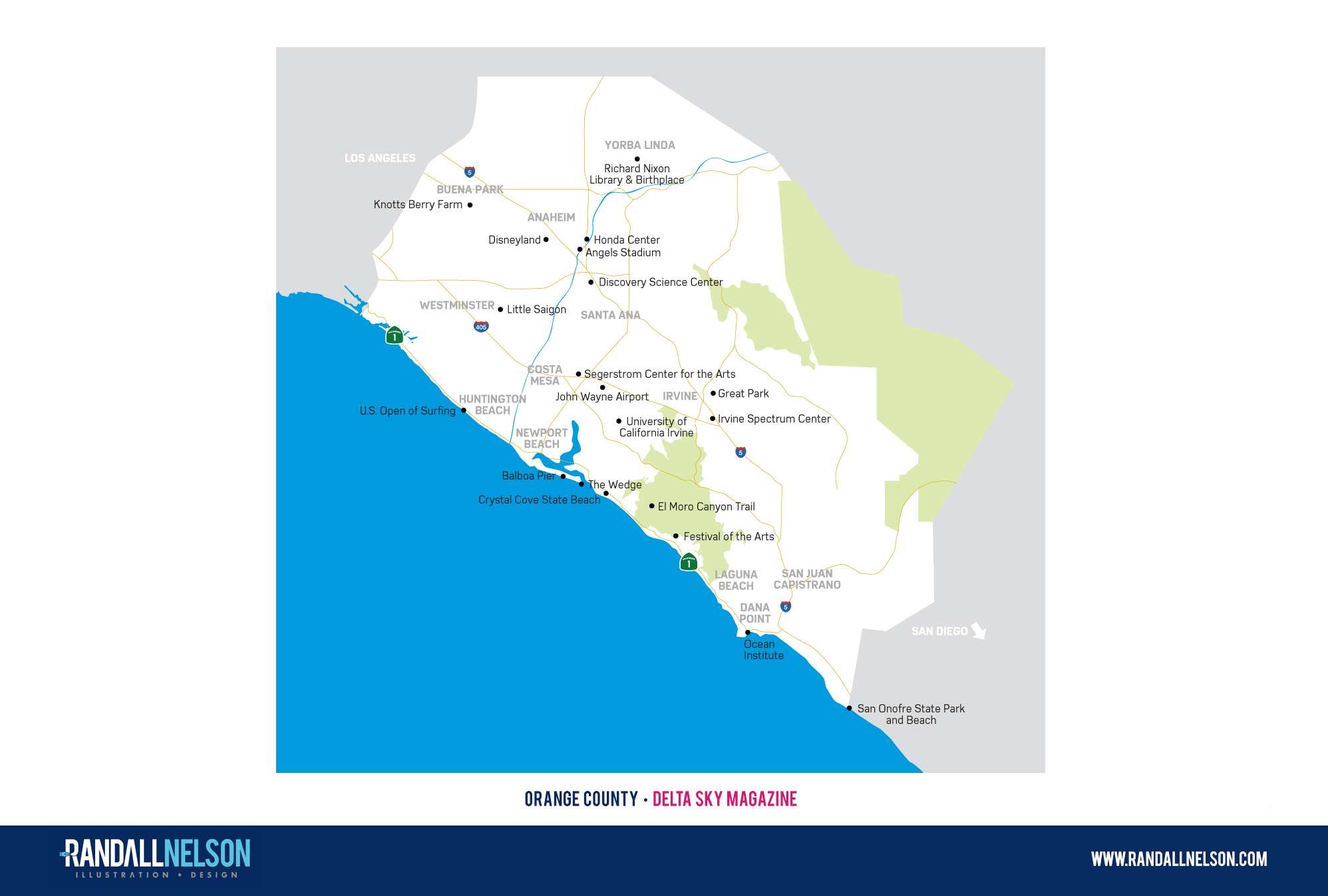 Orange County Delta Sky Map