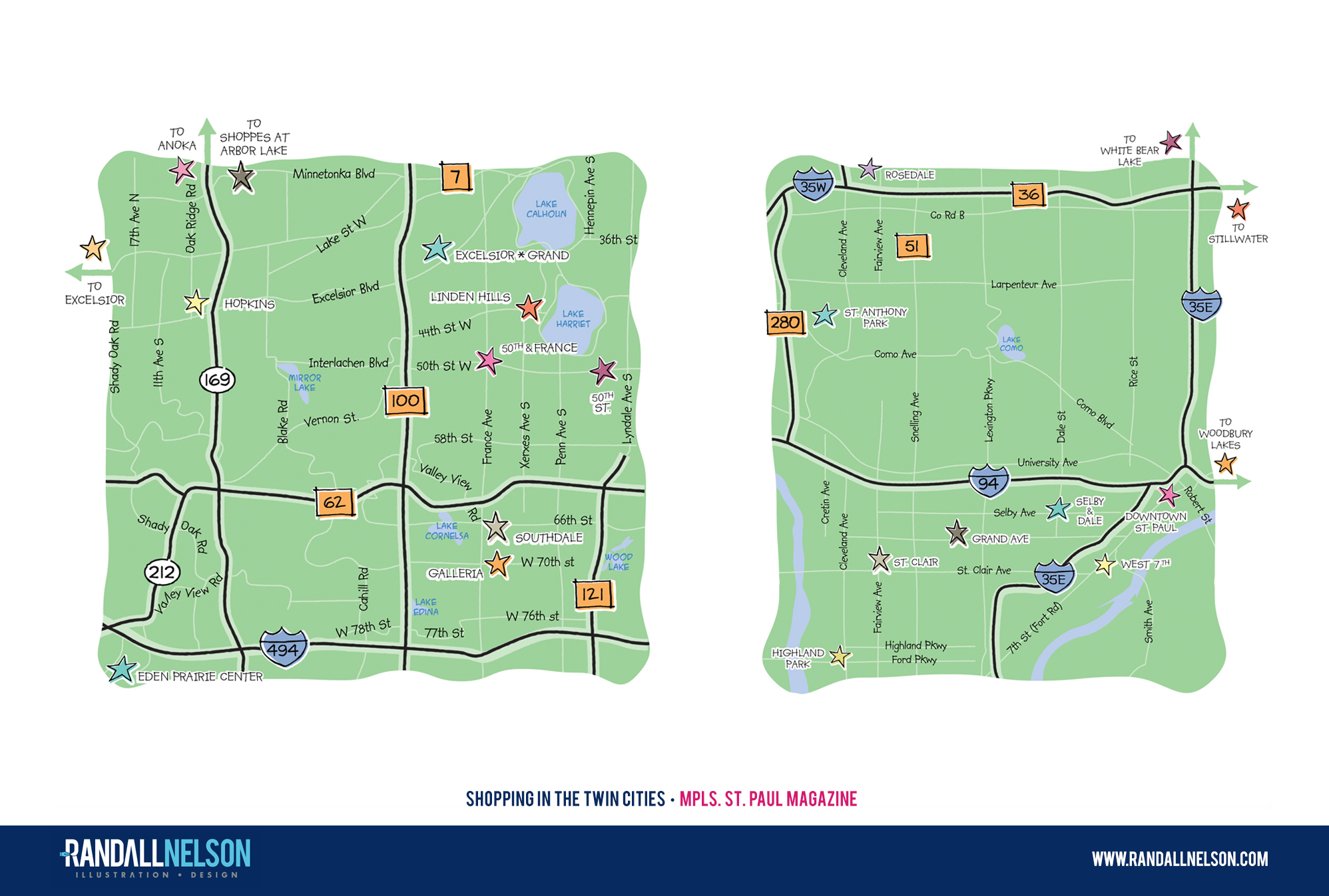 Mpls. St. Paul Magazine Neighborhood Map